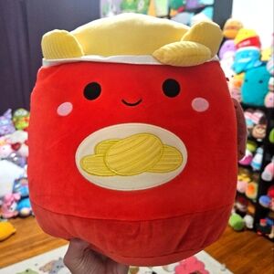 NWT Ansel the Bag of Potatoe Chips  11" Squishmallow wavy ruffles